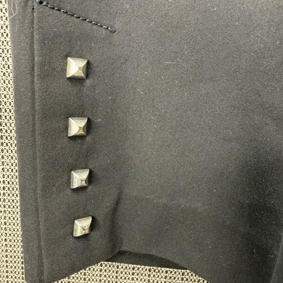 Zac & Rachel Woman Plus Size 20W Black Capri Pants Stretch Studded Hem Accents - Picture 4 of 13